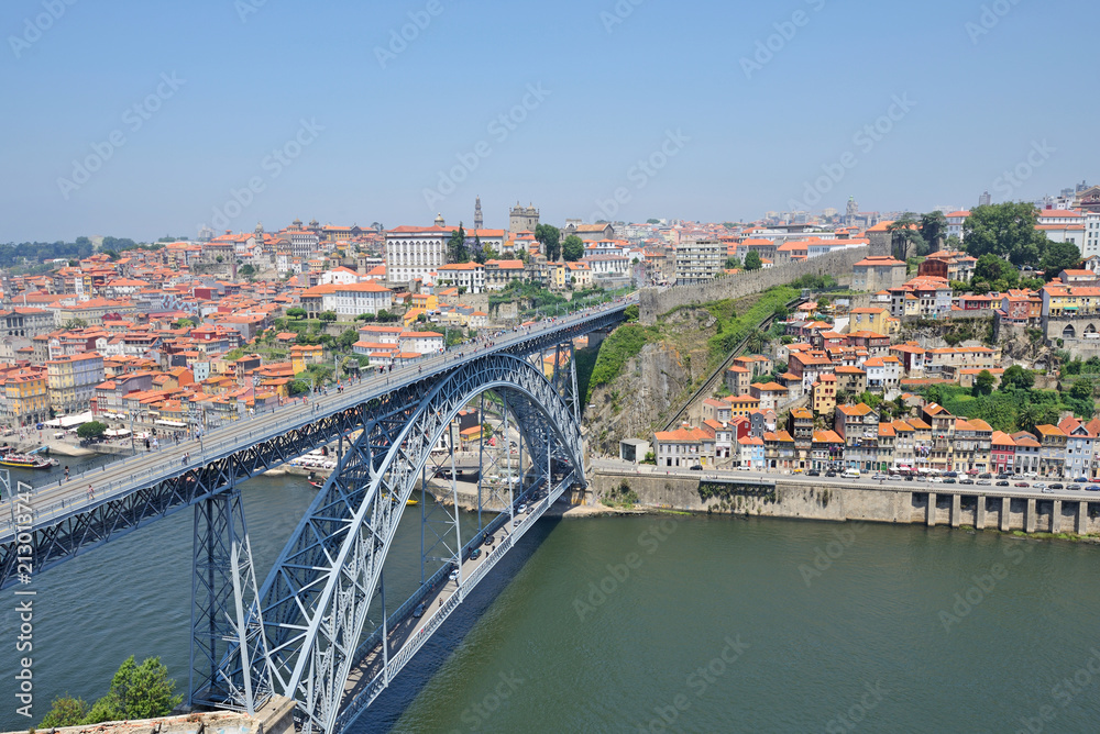 Porto with the Dom Luiz bridge, Portugal