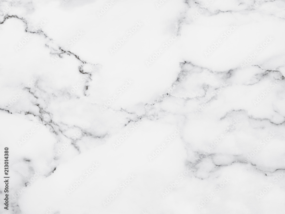 White marble texture with natural pattern for background.