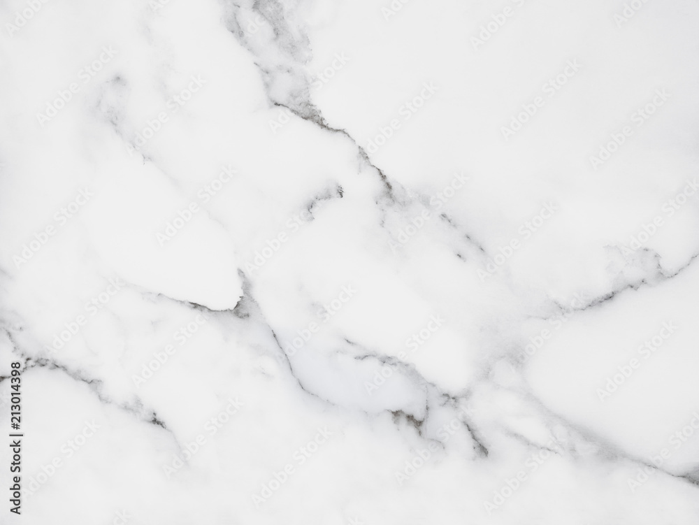 White marble texture with natural pattern for background.