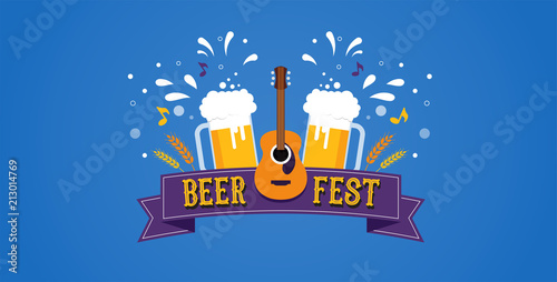 Beer festival banner, event poster, promotion