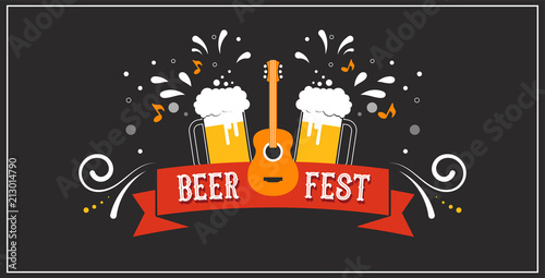Beer festival banner, event poster, promotion