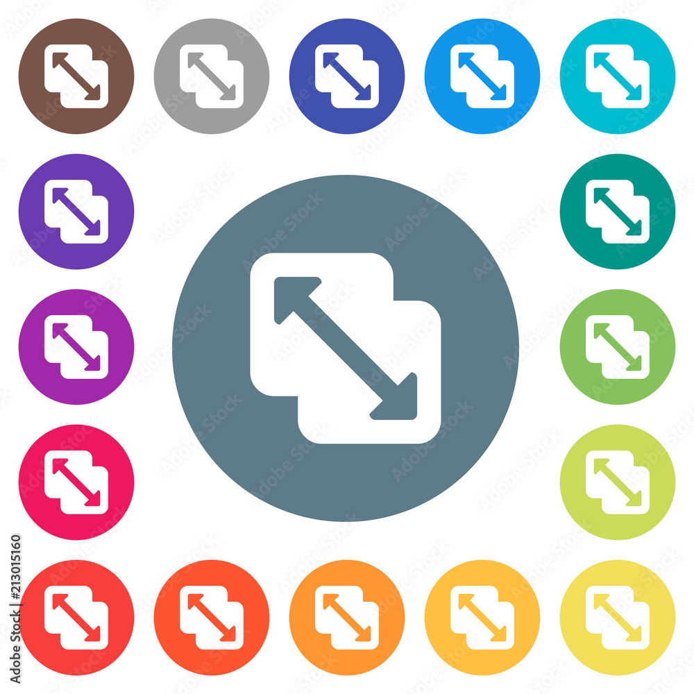 Merge shapes flat white icons on round color backgrounds Merge shapes flat white icons on round color backgrounds