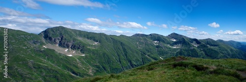 Fagaras Mountains Panorama wide