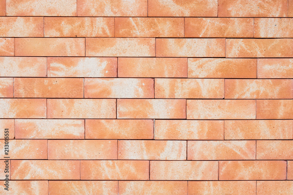 Orange brick wall background with pattern Orange brick wall background with pattern