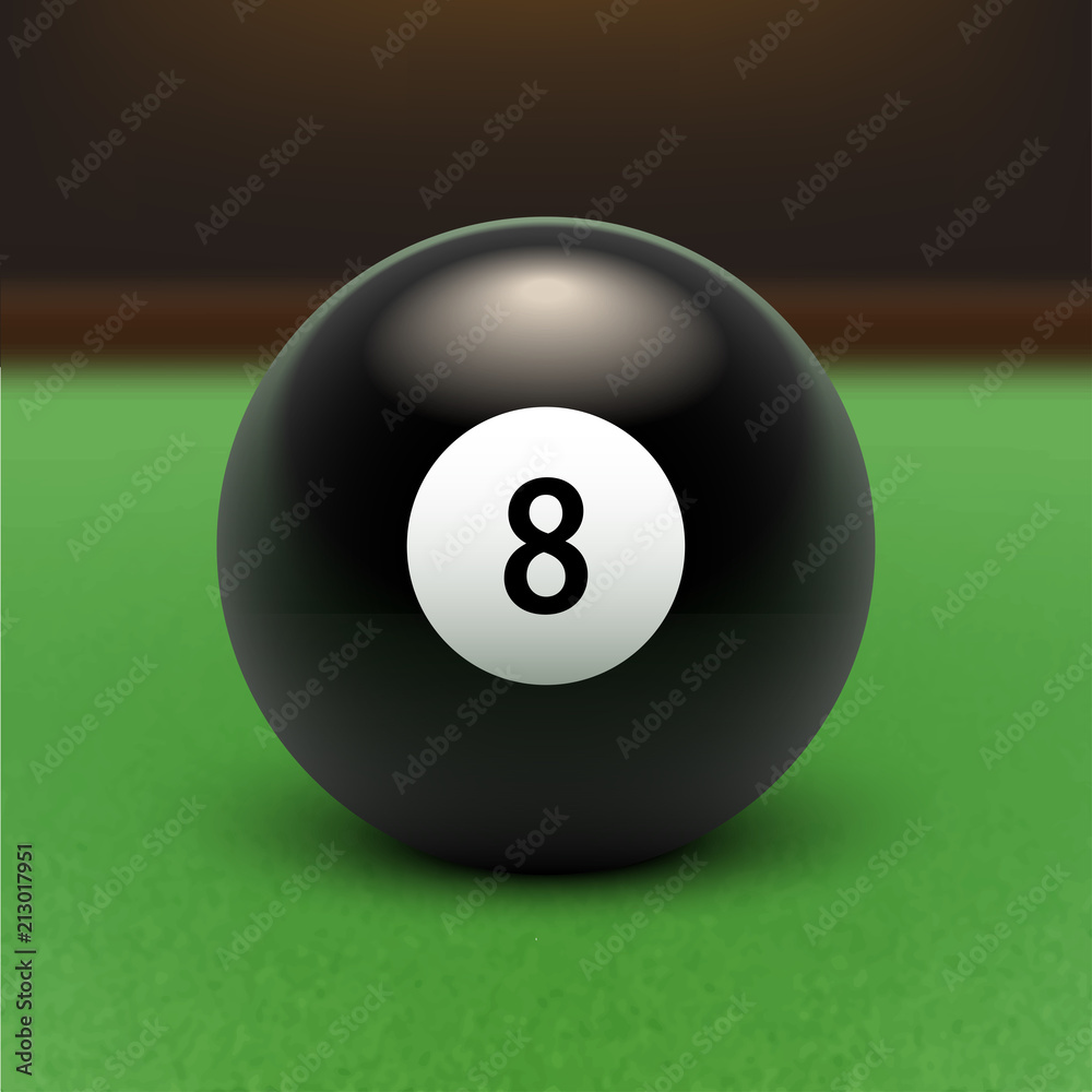 Vector illustration billiards. Eight Ball. EPS 10 Vector illustration billiards. Eight Ball. EPS 10