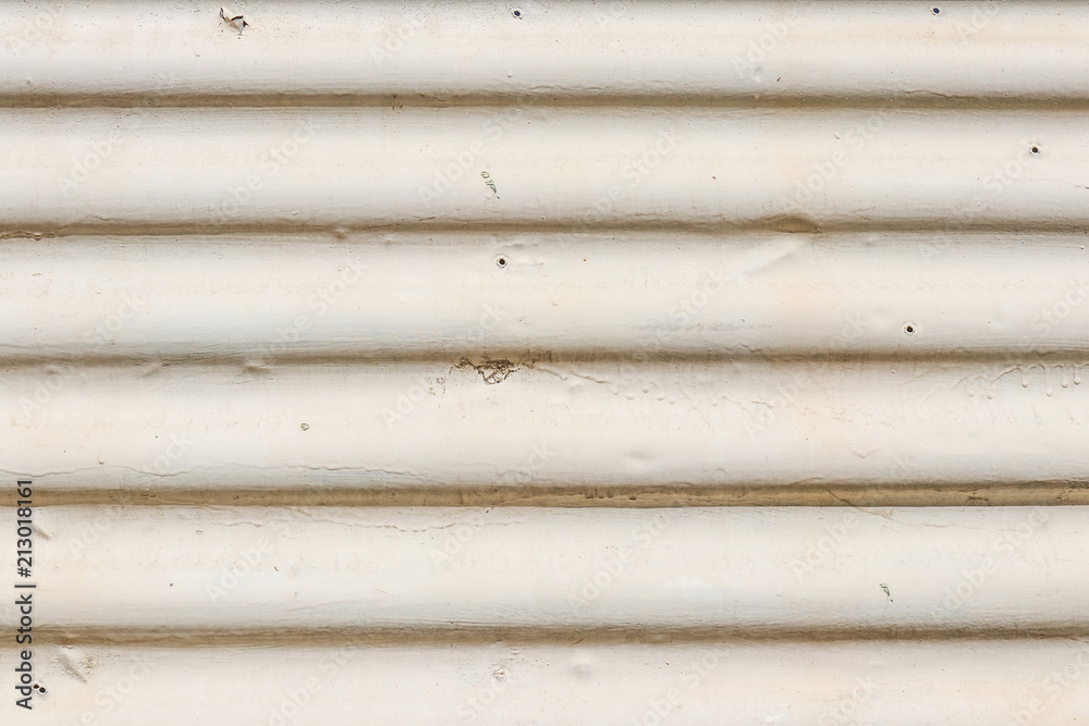 Fototapeta premium old white painted corrugated iron