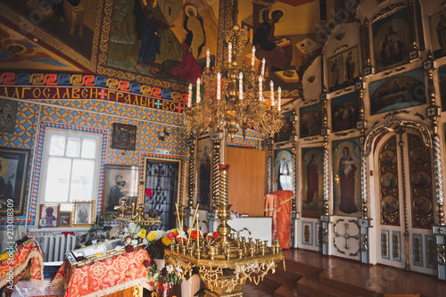 Fototapeta Naklejka Na Ścianę i Meble -  Beautiful decor of the Orthodox Church 1346.
