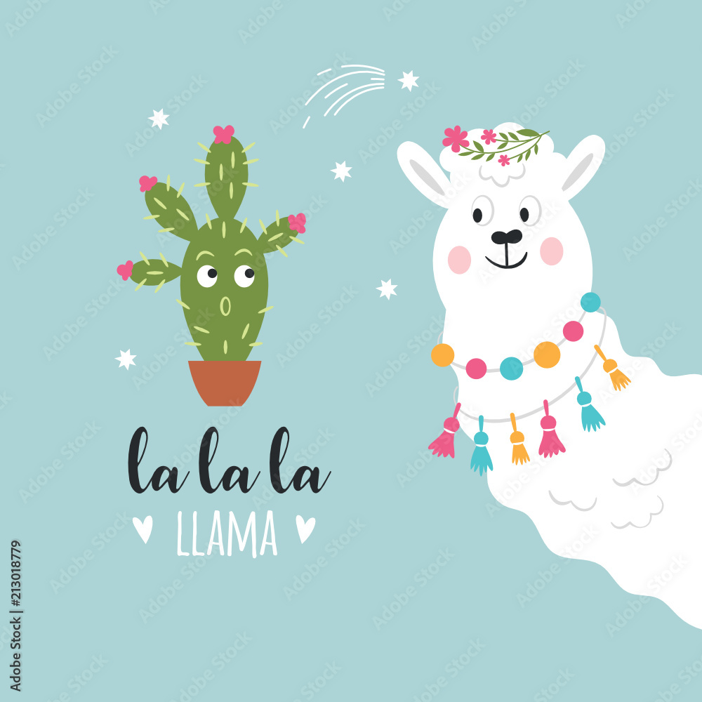 llama vector illustration