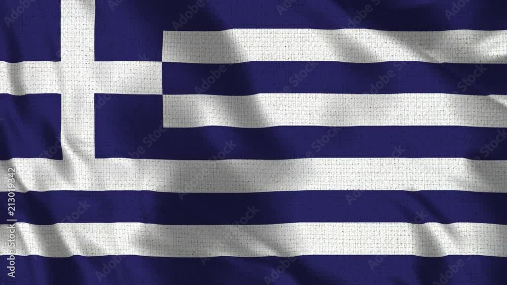Realistic 4K - 60 fps flag of the Greece waving in the wind. Seamless loop with highly detailed fabric texture. Loop ready in 4k resolution Realistic 4K - 60 fps flag of the Greece waving in the wind. Seamless loop with highly detailed fabric texture. Loop ready in 4k resolution