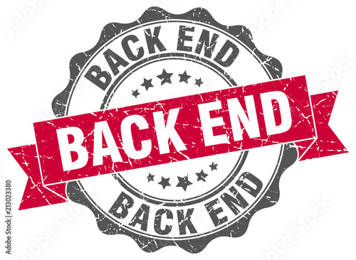 back end stamp. sign. seal