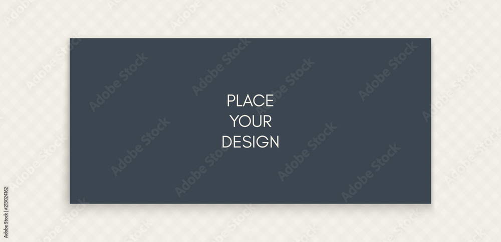 Mockup of a landscape-oriented magazine or catalogue. Blank sheet of paper. Element for advertising and promotional message. 3d vector illustration for your design.