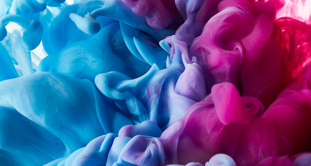 Ink drop in water background