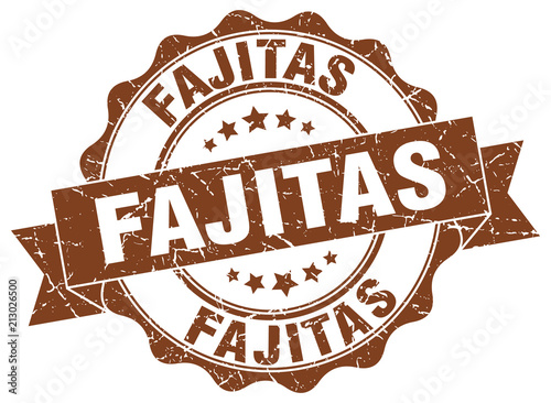 fajitas stamp. sign. seal