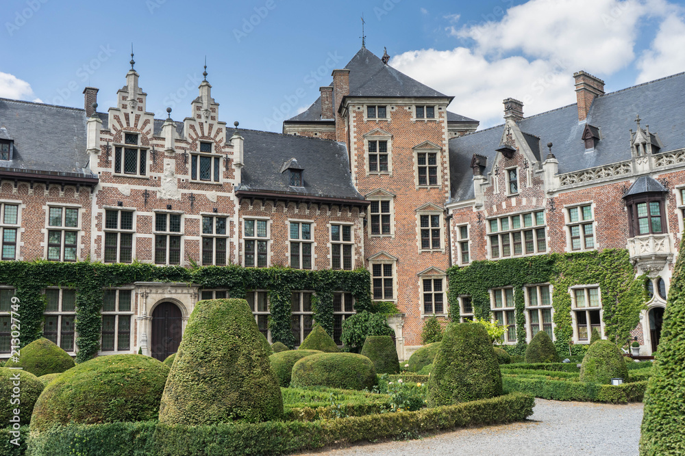 Gaasbeek Castle in Flanders, seen in a day trip from Brussels, Belgium