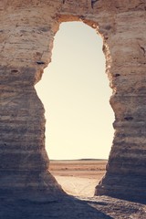 Papier peint photo Pantone 2025 Mocha Mousse The Beautiful View of Monument Rocks  © Rawpixel.com