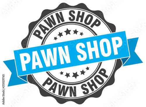 pawn shop stamp. sign. seal