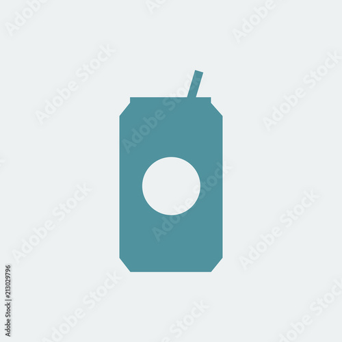 Can of soda drink icon illustration