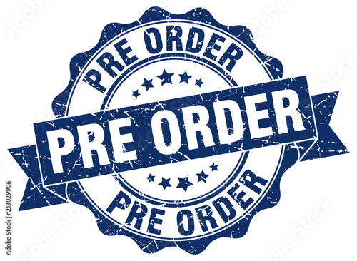 pre order stamp. sign. seal