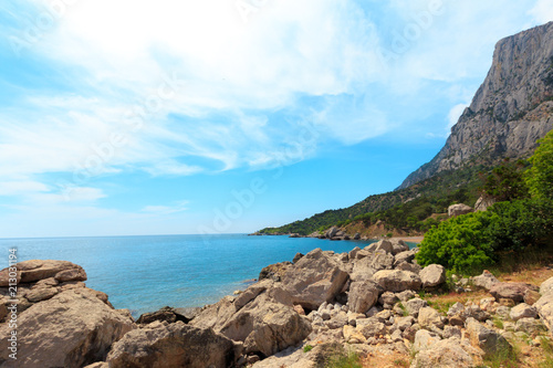 Beautiful landscape of Rocks , sea and blue sky © fotofabrika