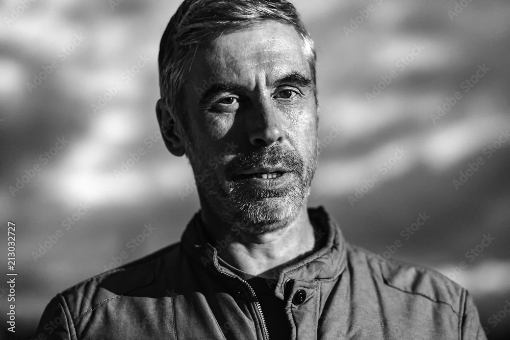 portrait of brutal man with expressive emotion portrait of brutal man with expressive emotion