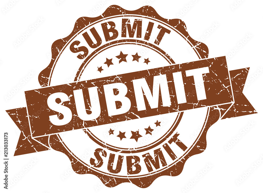 Obraz premium submit stamp. sign. seal