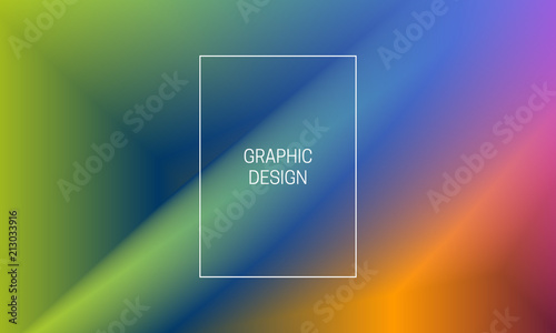 Vector blurred holographic background. Gradient cover design. Bright iridescent backdrop.