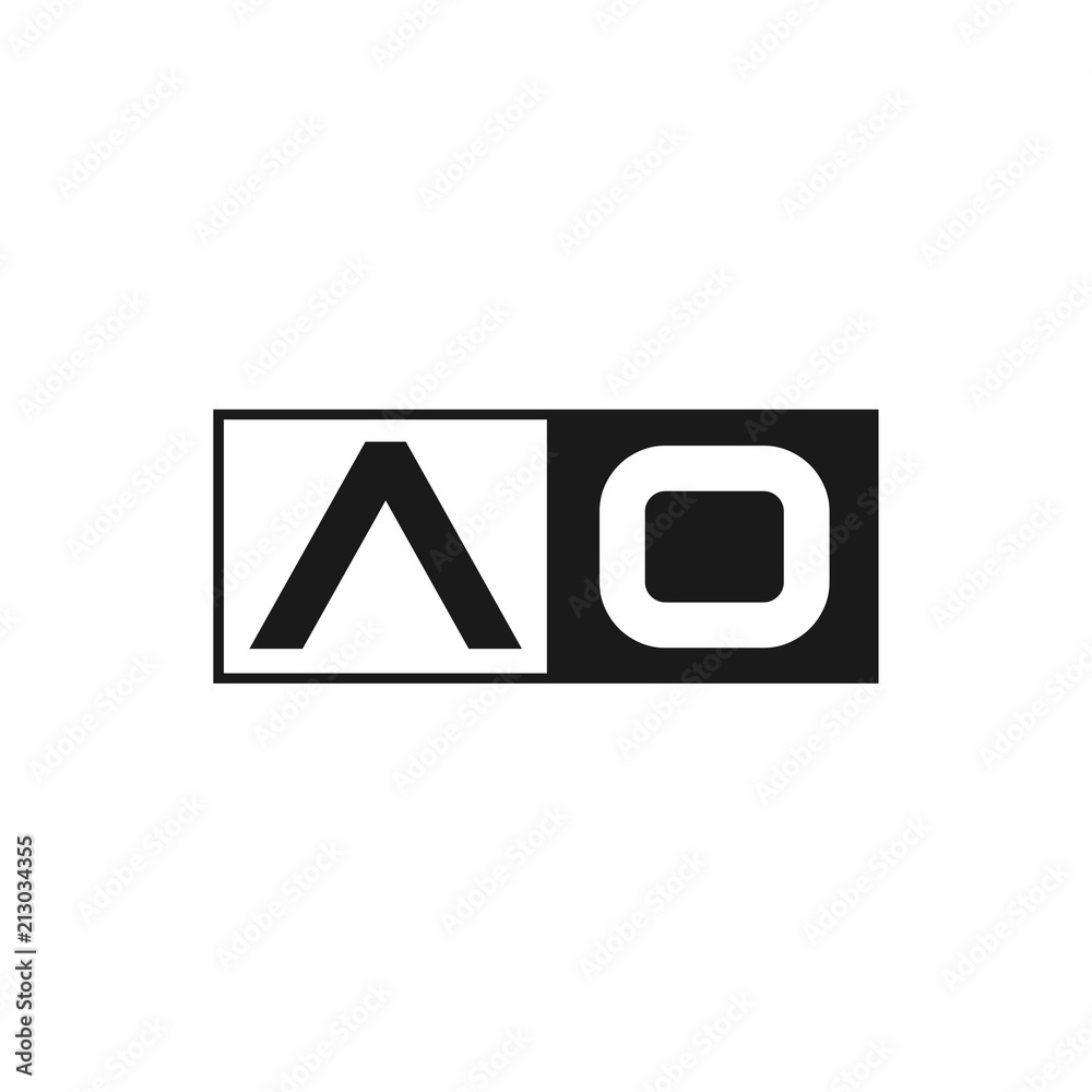 Initial Letter AO Logo Template Design Initial Letter AO Logo Template Design