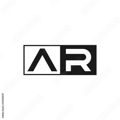 Initial Letter AR Logo Template Design