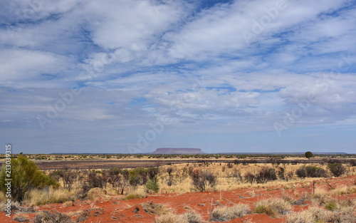 Mount Conner, also known as Attila and Artilla, and occasionally found as Mount Connor, one of the spectacular landscape of Australian outback, Northern Territory, Australia. photo