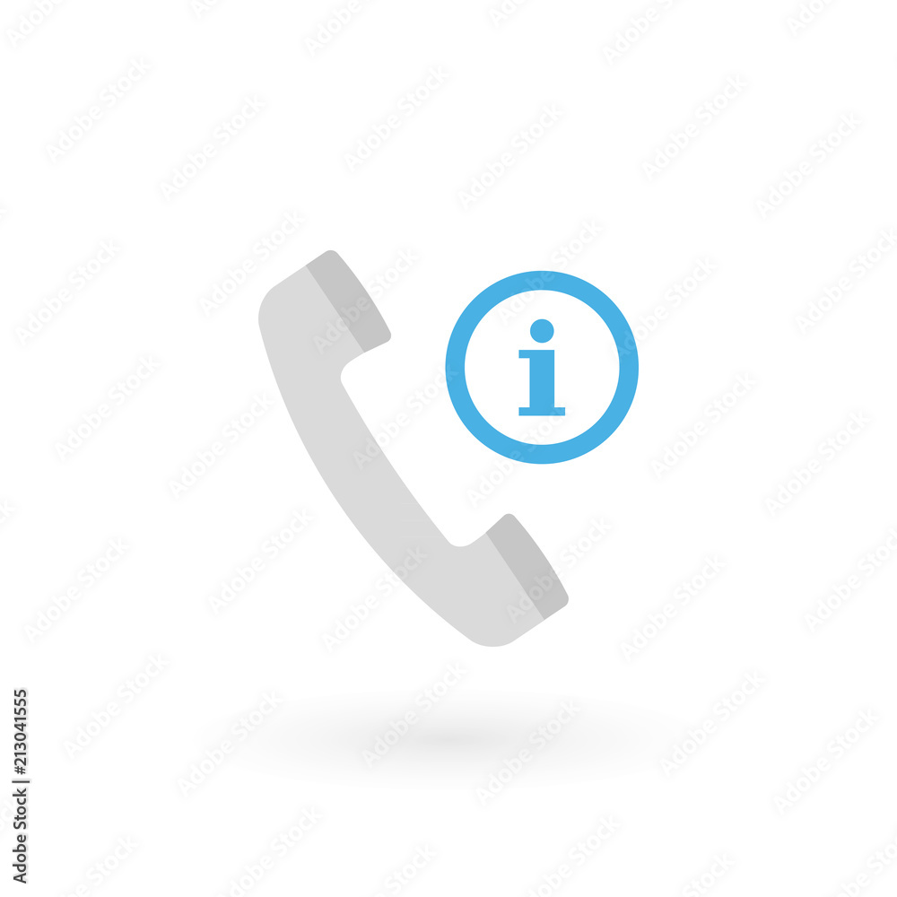 Retro telephone receiver icon isolated. Handset symbol. Information sign. Vector illustration, flat design Retro telephone receiver icon isolated. Handset symbol. Information sign. Vector illustration, flat design