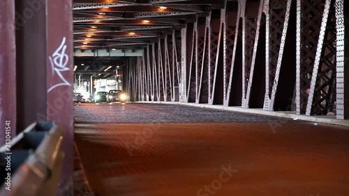 Chicago metal car bridge