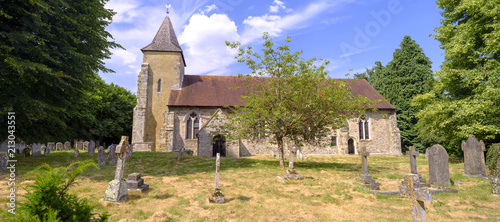 St George's Church, Trotton, on the A272 near Rogate, South Downs, West Sussex, UK photo