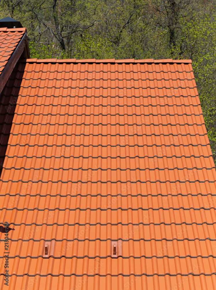 modern tiled roof
