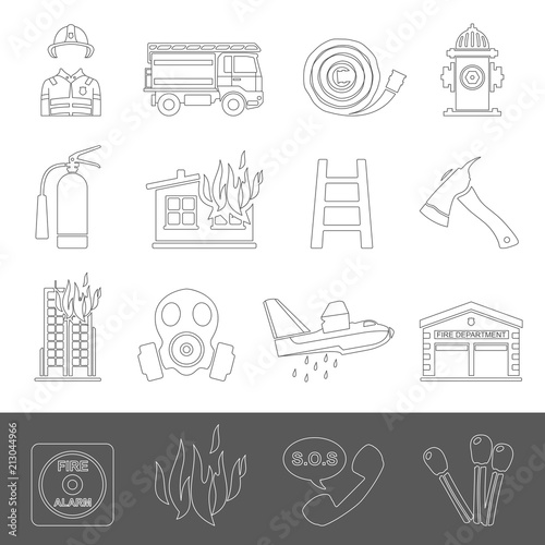 Line Icons - Firefighting
