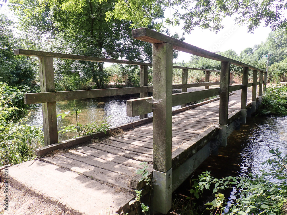 Bridge over the River Chess at Rickmansworth, Hertfordshire, UK