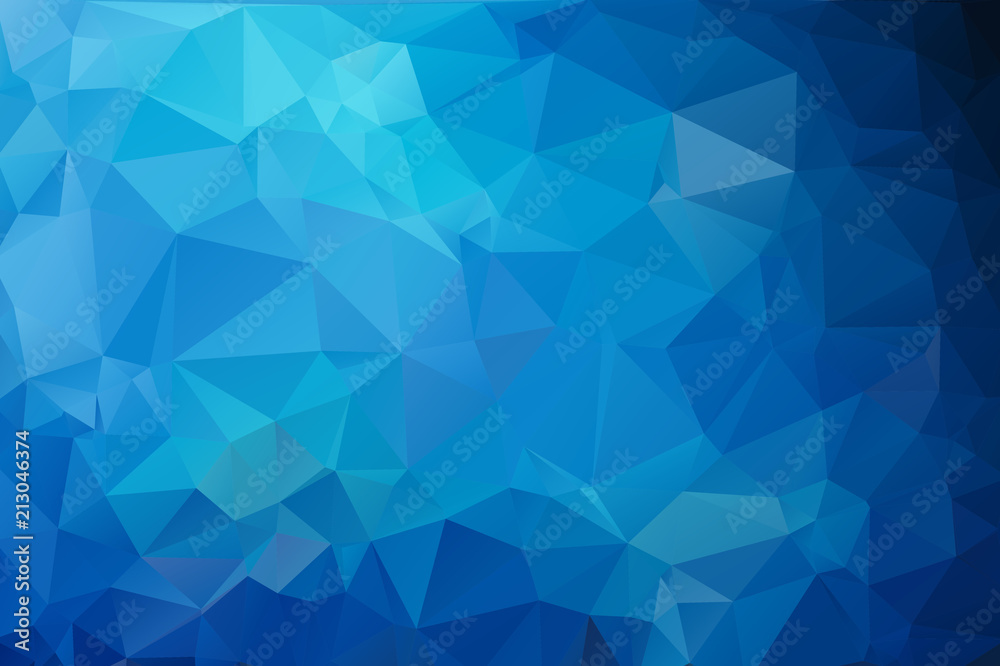 Cold blue abstract background of triangles Cold blue abstract background of triangles