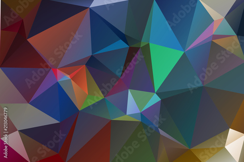 Multicolor rainbow abstract background of triangles  all the colors of the rainbow