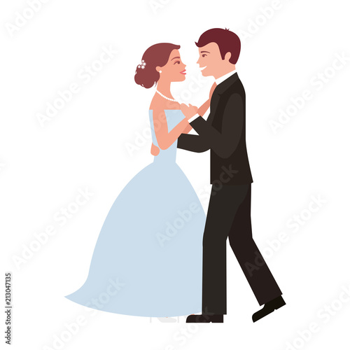 married couple dancing avatar character