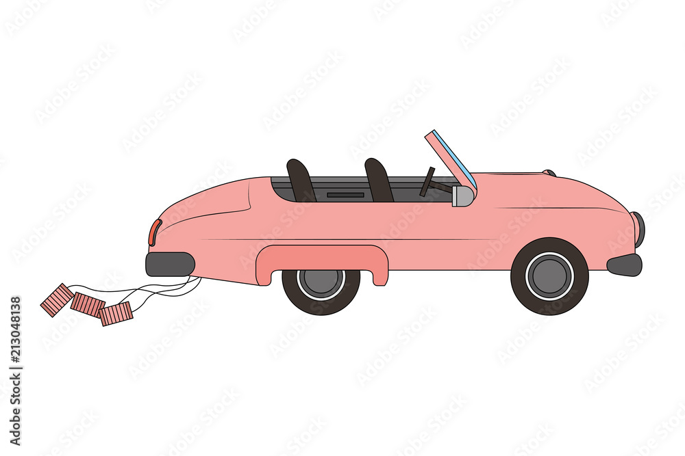 classic wedding car isolated icon classic wedding car isolated icon