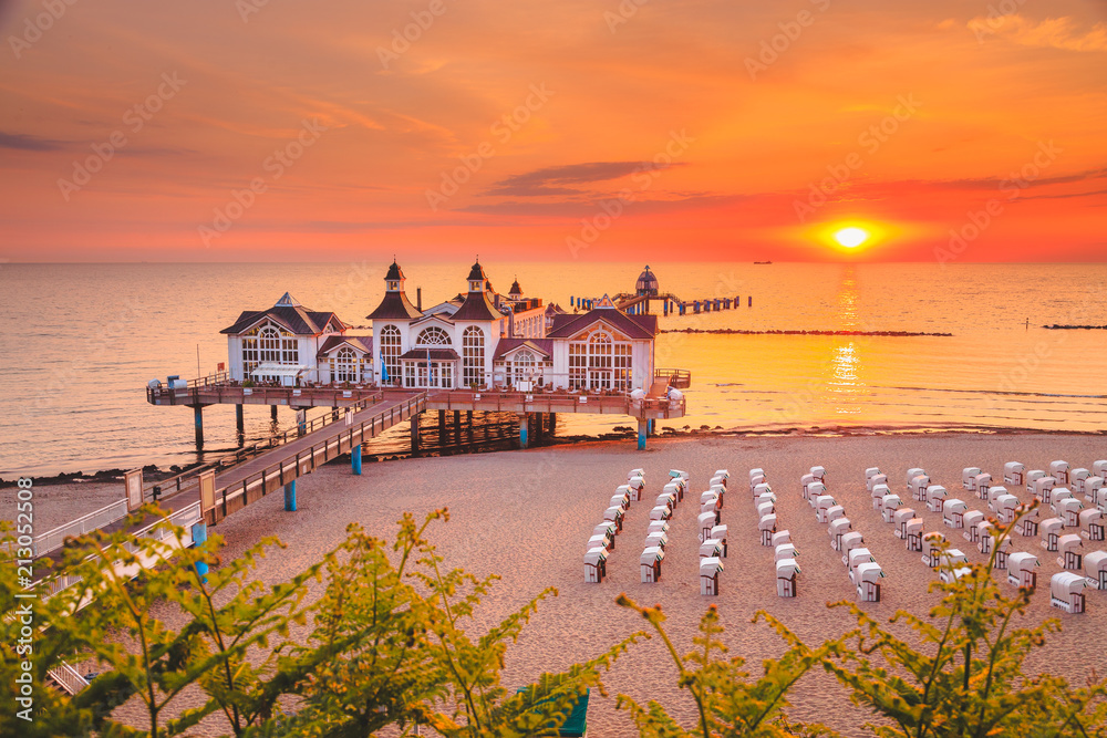 Sellin Pier at sunrise, Ostsee, Germany
