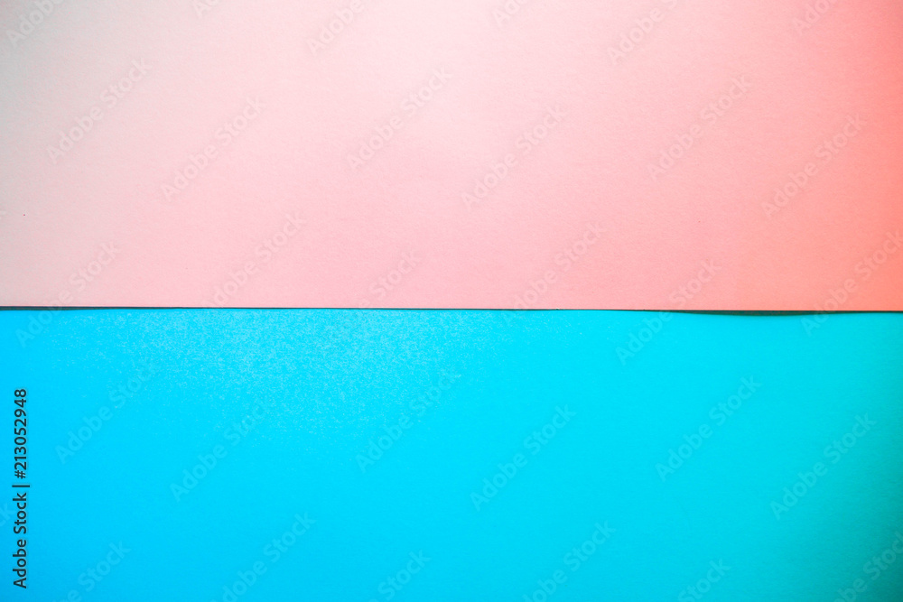 Colorful of pink and blue paper background