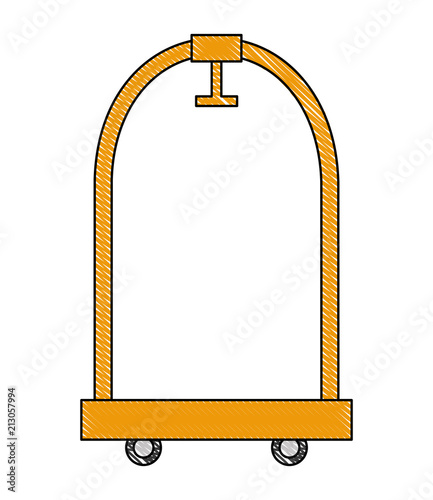 hotel luggage trolley equipment design