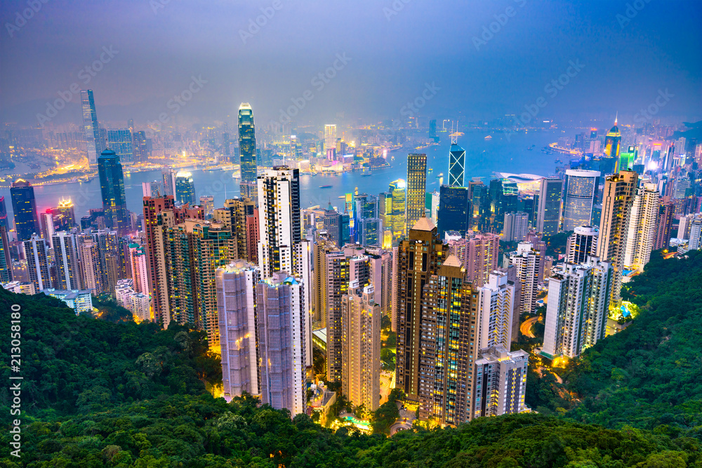 Hong Kong, China Skyline Hong Kong, China Skyline