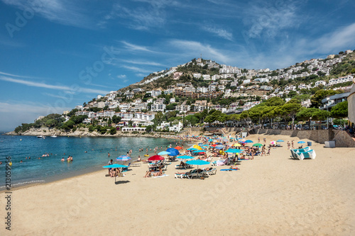 Canyelles beach on Cape Creus near Roses on the Costa Brava Fototapeta