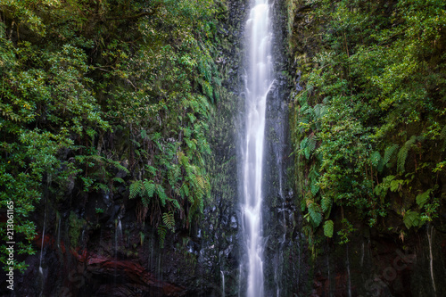 Waterfall 25 Fontes in Levada Rabacal, Madeira island, Portugal