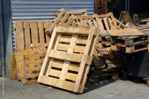 Pile of Wood palets, Holzpaletten