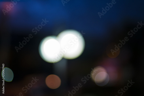 Abstract colored bokeh background, new year and celebration nights