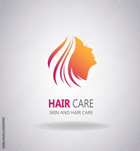 Girls portrait with long hair