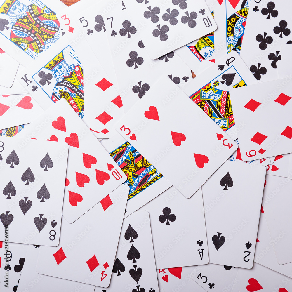 Pile of poker card texture. Casino cards as background Pile of poker card texture. Casino cards as background