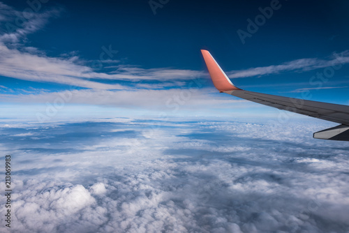 view from the window on the plane